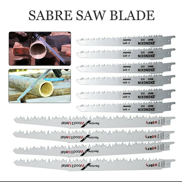 4Pcs Mixed Reciprocating Saw Blades Recip Assorted Wood & Metal Workshop Cutting 4Pcs Mixed Reciprocating Saw Blades Recip Assorted Wood & Metal Workshop Cutting